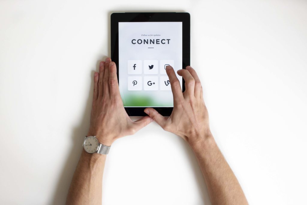 Social Media Virtual Assistant- Tablet With Social Media