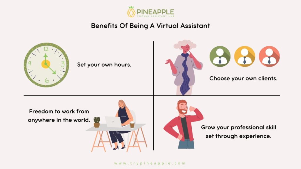 benefits of being a virtual assistant