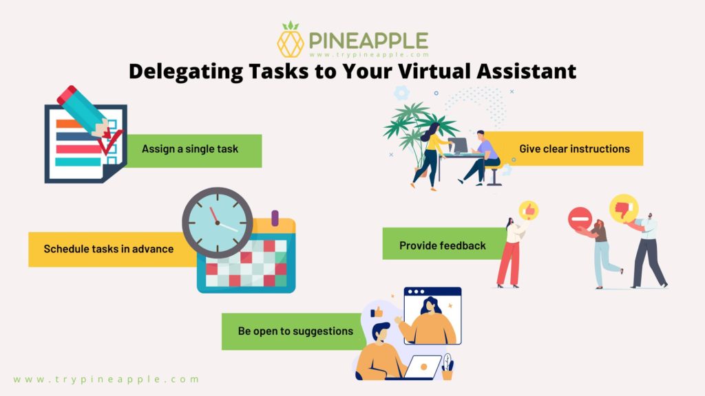 tips on delegating tasks to virtual assistant