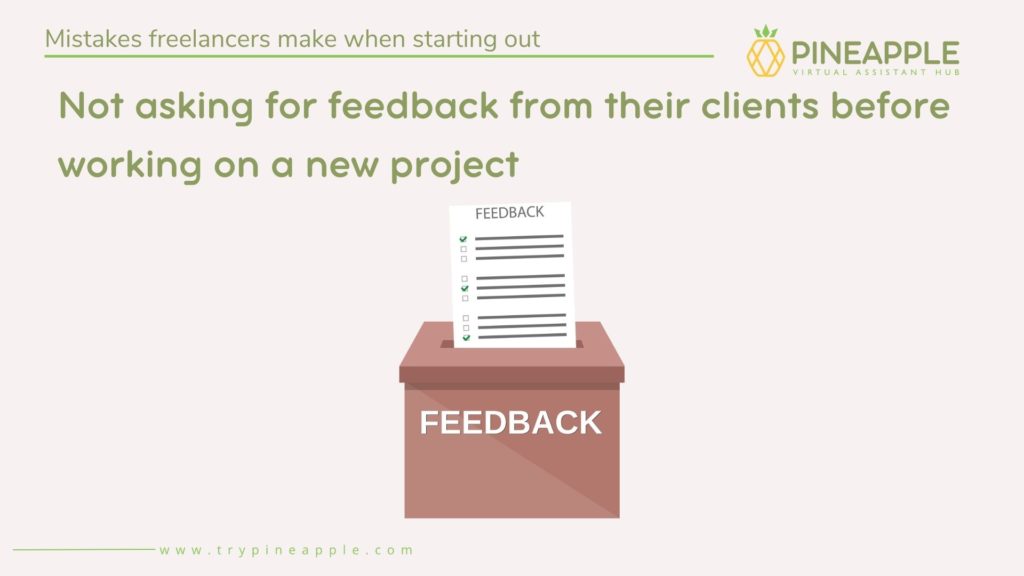 freelancer mistake_not asking for feedback