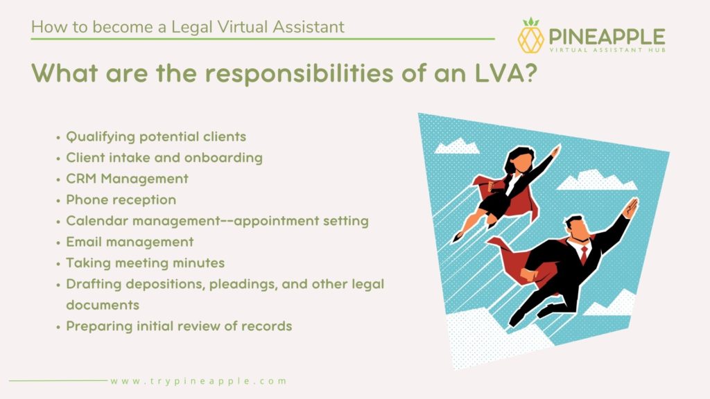Responsibilities of a Legal Virtual Assistant