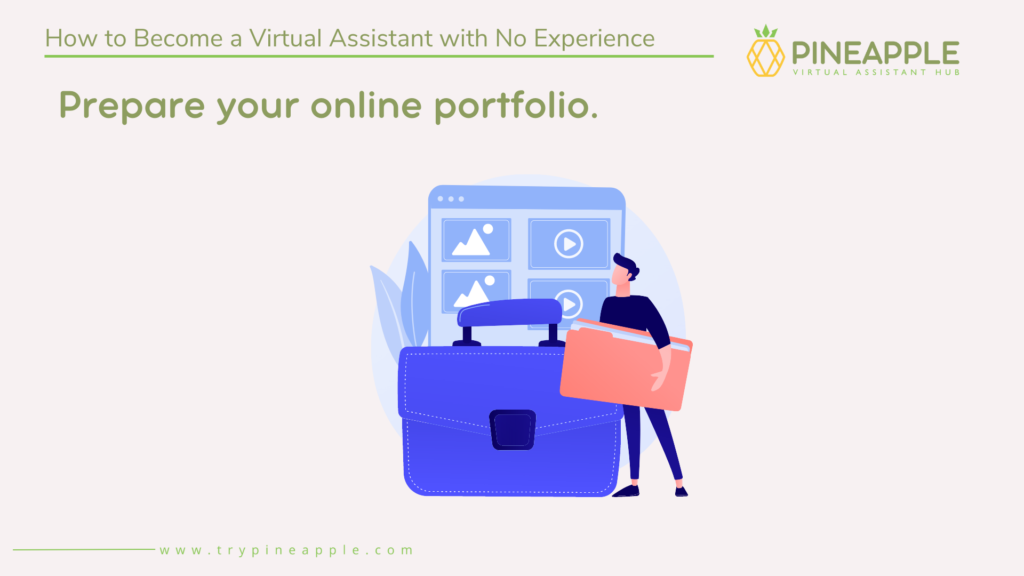 prepare your online portfolio