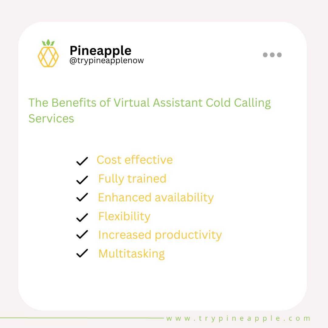 benefits of virtual assistant cold calling services