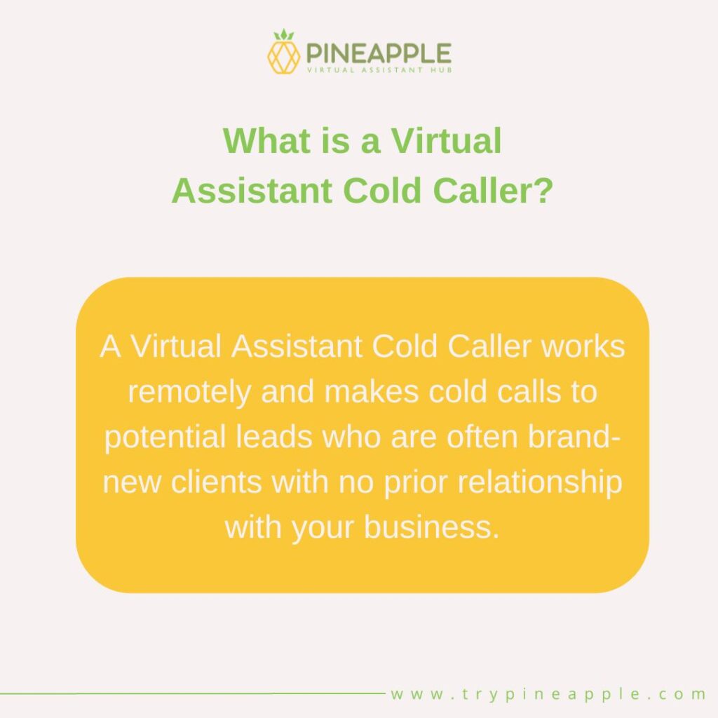 virtual assistant cold caller