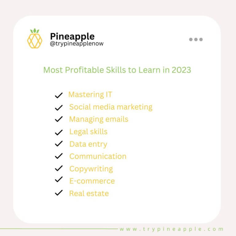 Most Profitable Skills to Learn in 2023