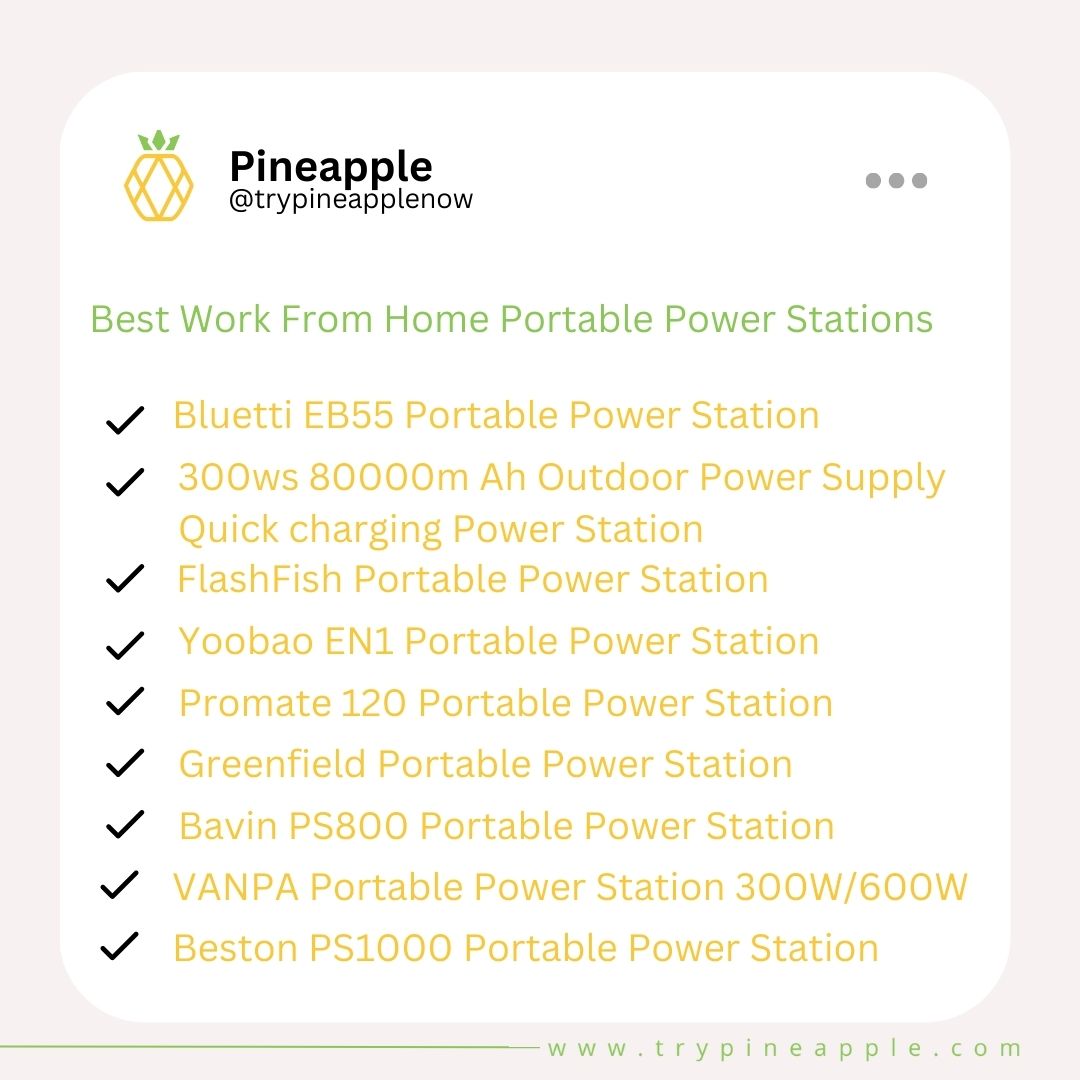 Best Work From Home Portable Power Stations 