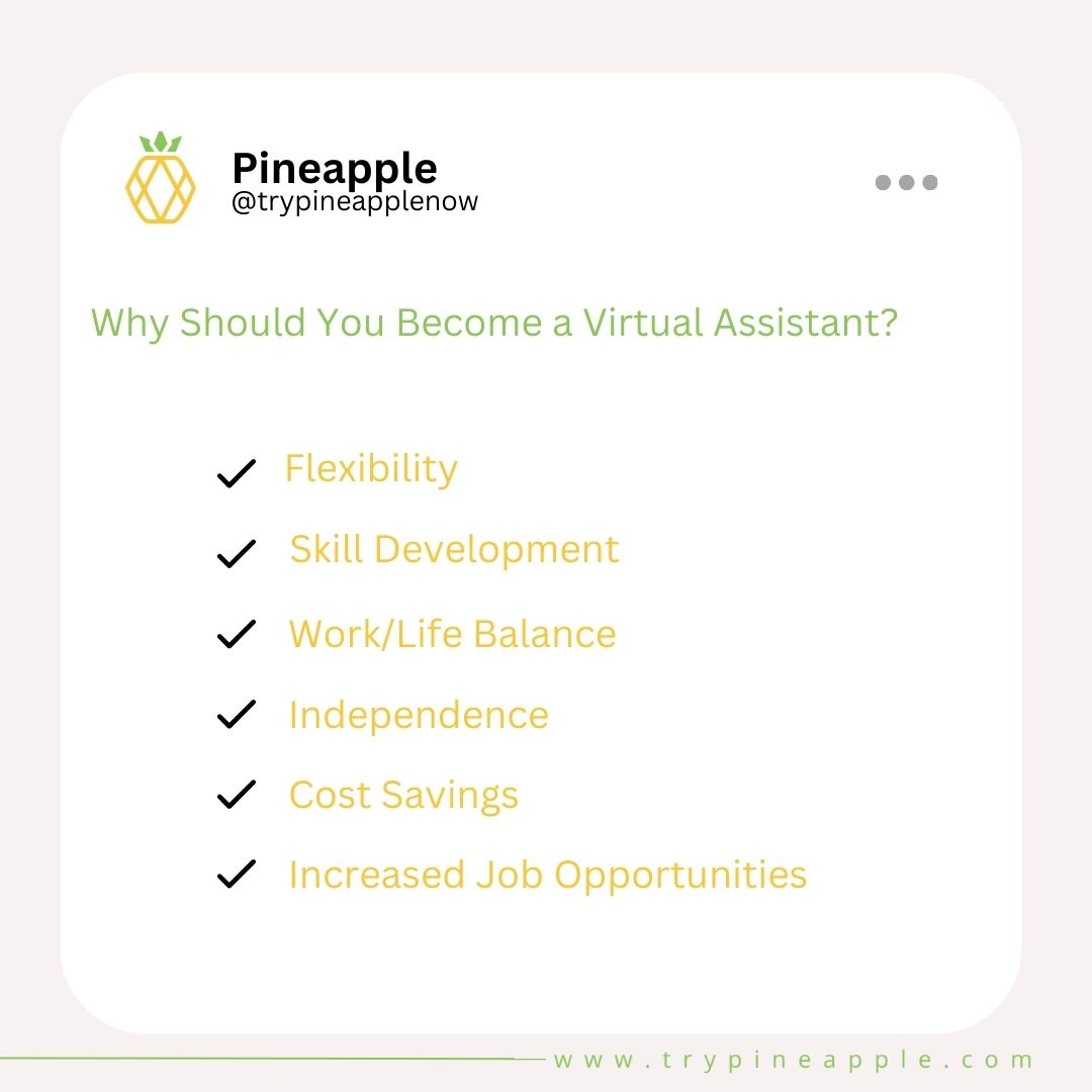 Why Should You Become a Virtual Assistant