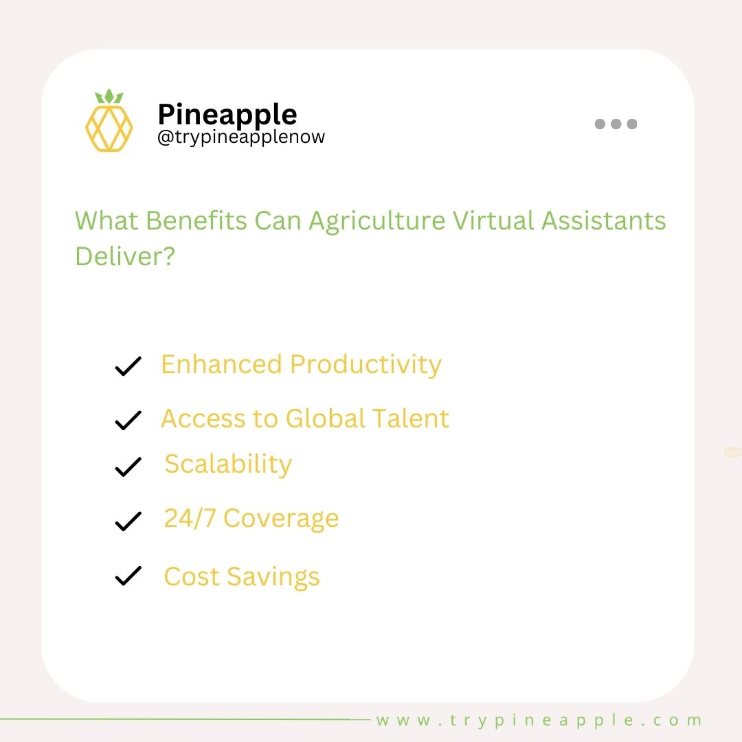 Benefits an Agriculture Virtual Assistants can Deliver