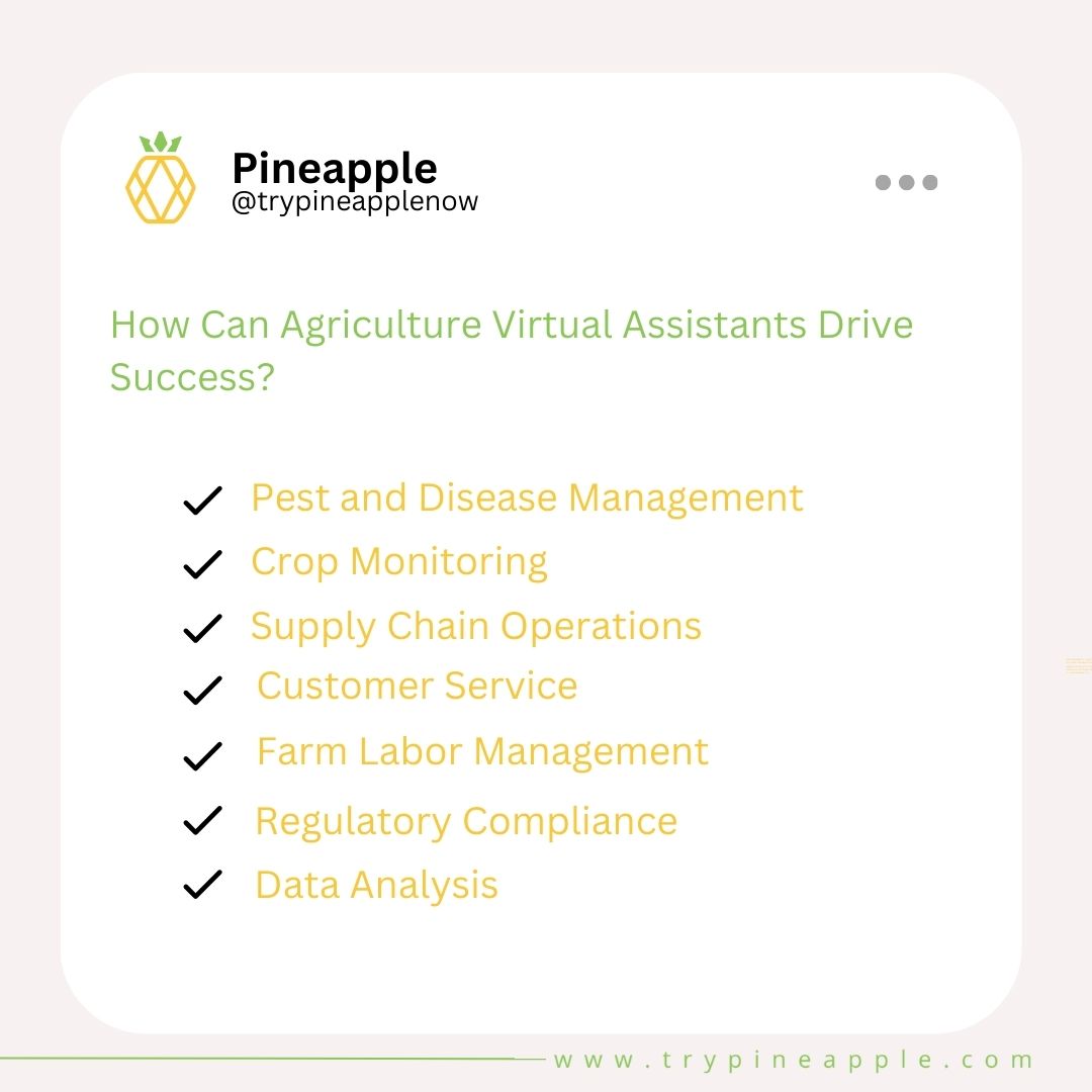 How Can Agriculture Virtual Assistants Drive Success