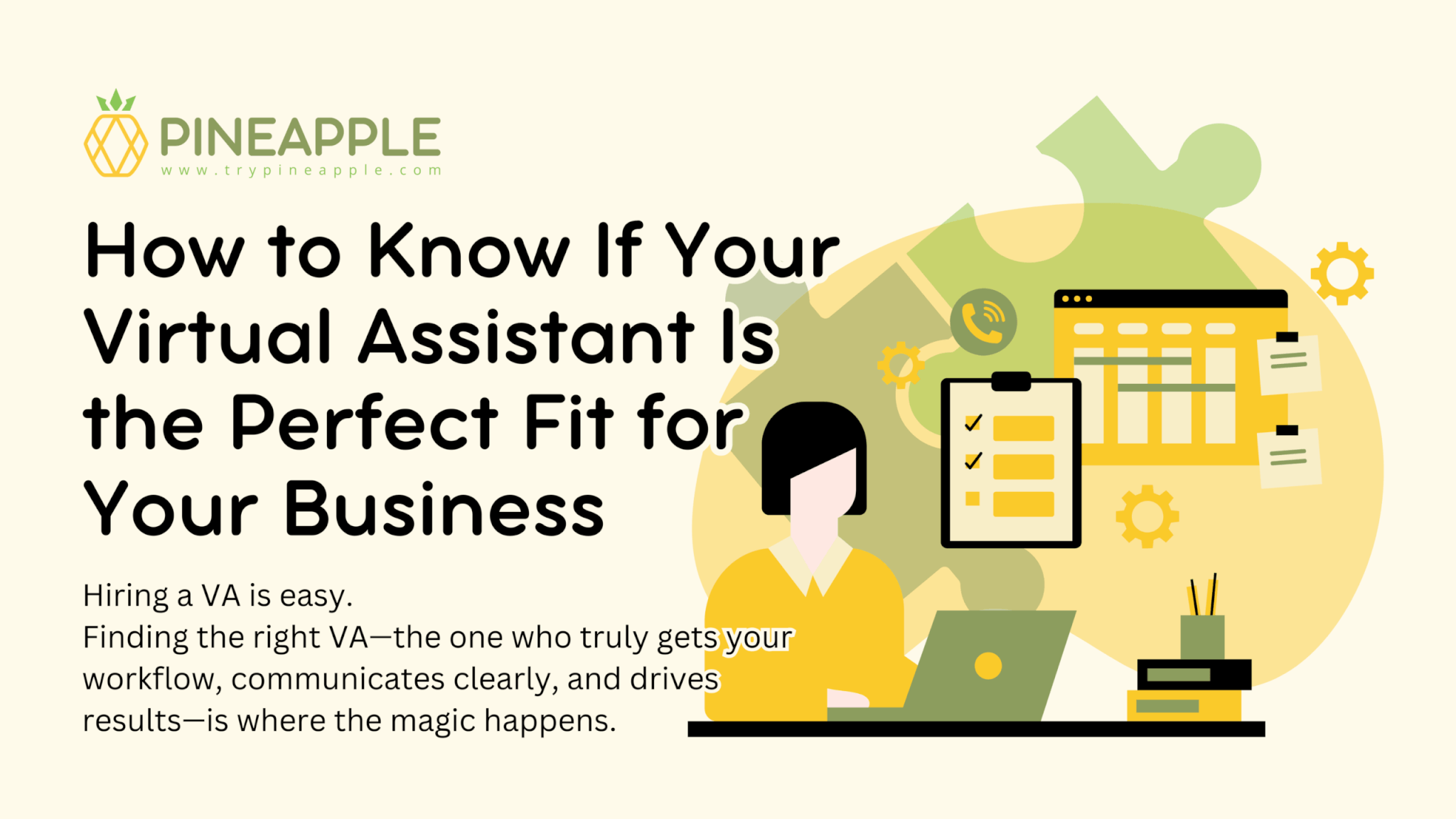 Business owner evaluating if their virtual assistant is the right fit for workflow, communication, and growth