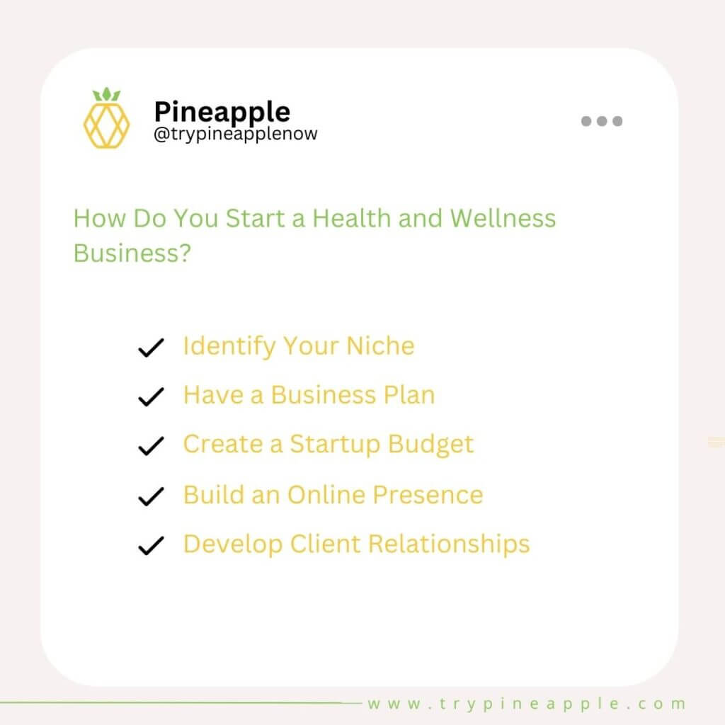 How Do You Start a Health and Wellness Business